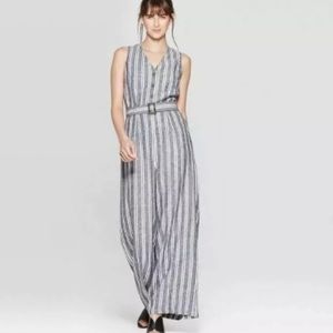 Who what wear striped jumpsuit xsmall